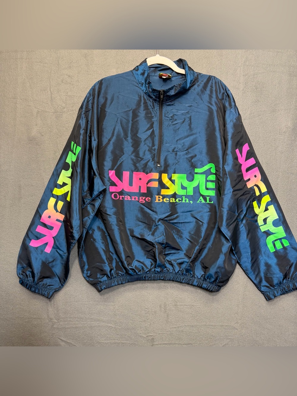 Vintage OS xl 90s Surf Style
Interplanetary Body Gear Windbreaker
Jacket Blue